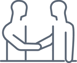 people handshake icon