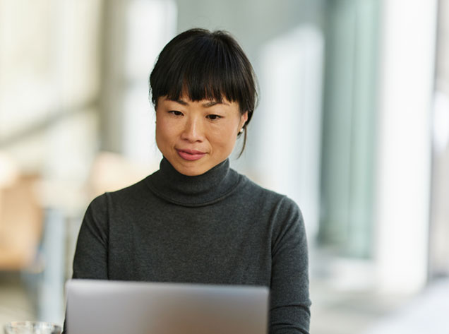 woman on laptop